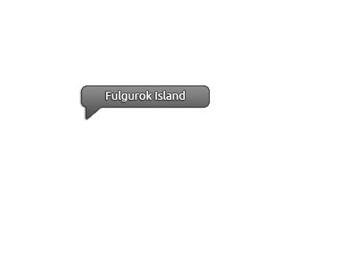 Map of the New Logora Region, Fulgurok Island marked